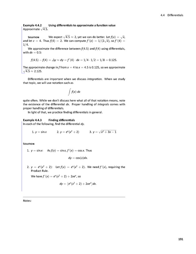 APEX Calculus - Page 191